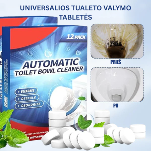 Universalios tualeto valymo tabletės