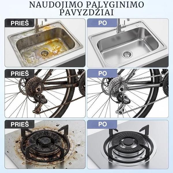 Galingas rūdžių valiklis metalui