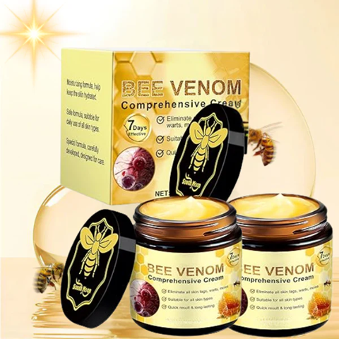 Koncentruotas bičių nuodų atstatomasis odos kremas