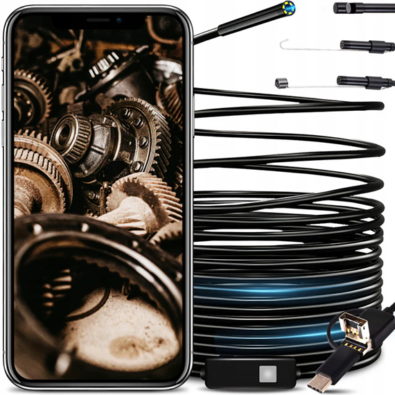 Aukštos rezoliucijos vandeniui atsapari endoskopinė kamera