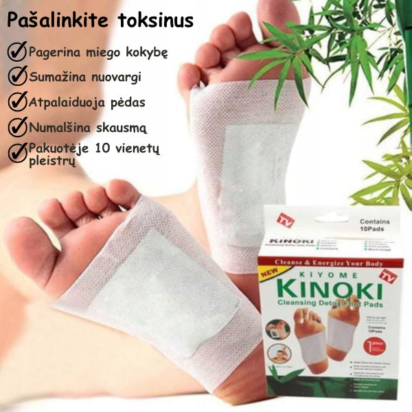 Detoksikuojantys pėdų pleistrai