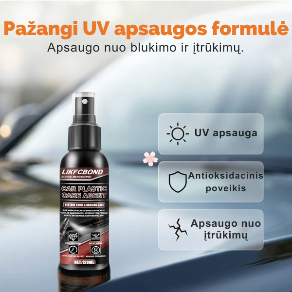 Automobilio plastikų atnaujinimo priemonė