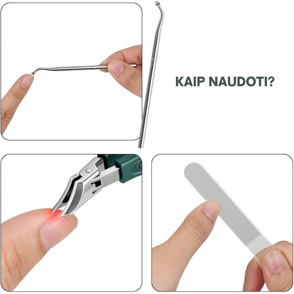 Profesionalus nagų kirpimo rinkinys