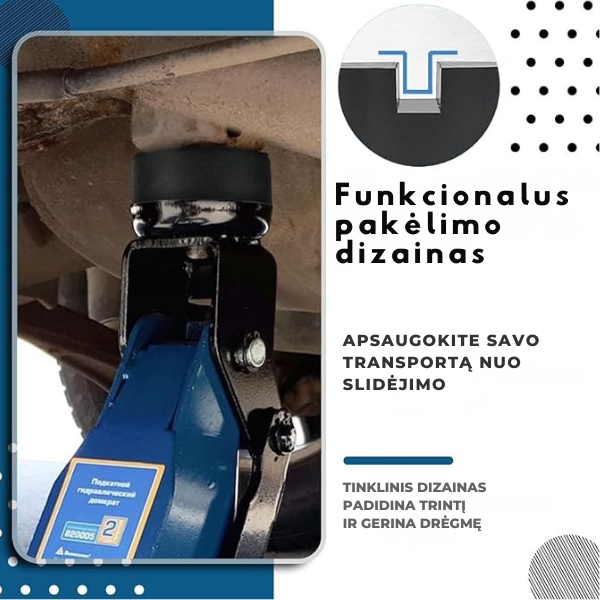 Magnetinė atrama automobilio kėlimui
