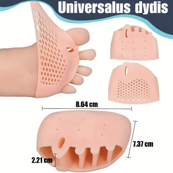 Elastinės gelio juostos hallux valgus korekcijai ir gydymui