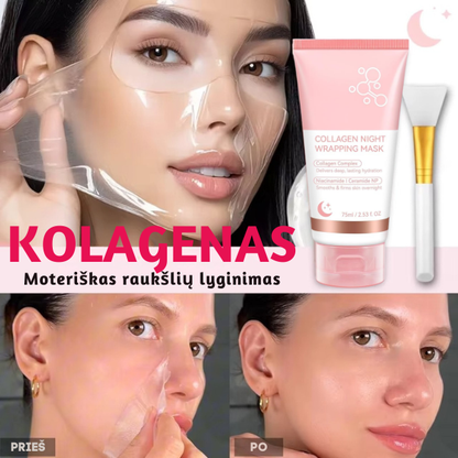 Naktinė kolageno veido kaukė