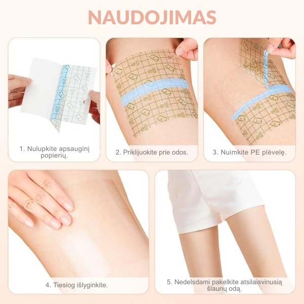 Stangrinantys odos pleistrai nuo celiulito