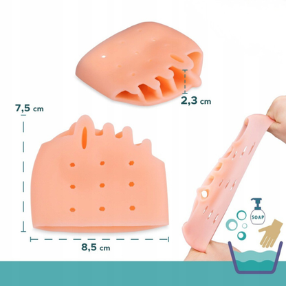 Elastinės gelio juostos hallux valgus korekcijai ir gydymui