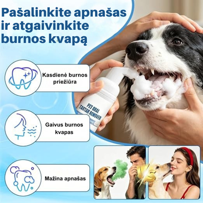 Putojantis dantų priežiūros purškiklis augintiniams