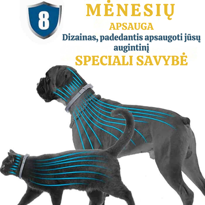 Antiparazitinis antkaklis šunims ir katėms nuo blusų ir erkių