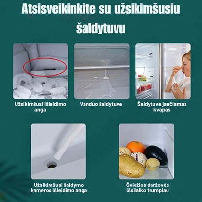 Šaldytuvo drenažo valymo rinkinys