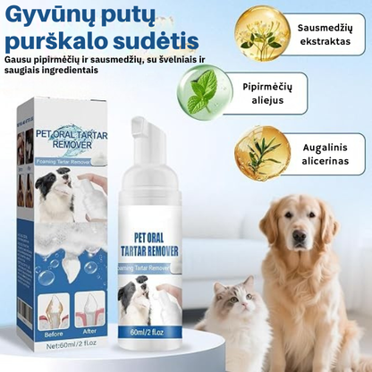 Putojantis dantų priežiūros purškiklis augintiniams