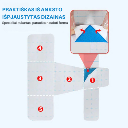 Kineziterapinė juosta hallux valgus korekcijai ir gydymui