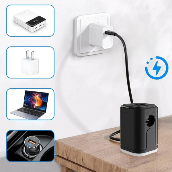 Belaidė elektrinė pompa su LED žibintuvėliu