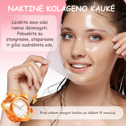 Naktinė kolageno veido kaukė